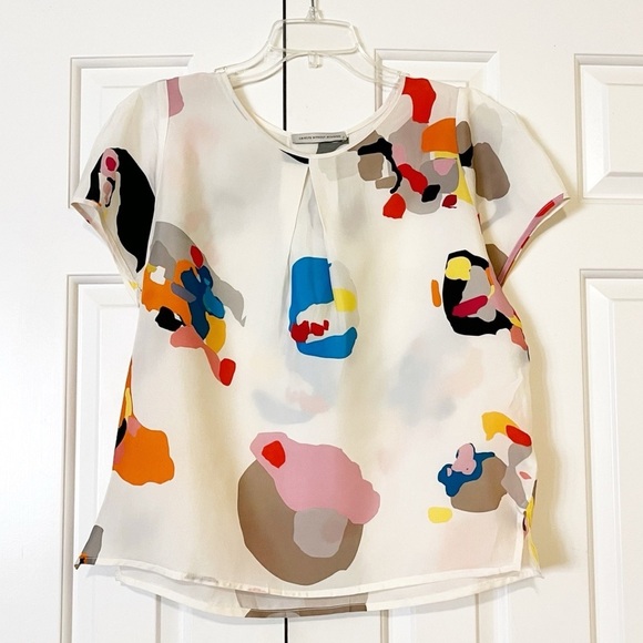 Objects Without Meaning "Francie" Mike Mills Print. 100% Japanese Cupro Top. - Picture 13 of 16